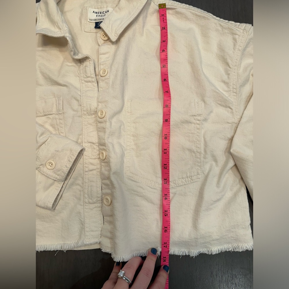 American Eagle Cropped Oversized Jacket - image 4